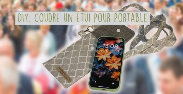 Etui bandoulière pour téléphone portable